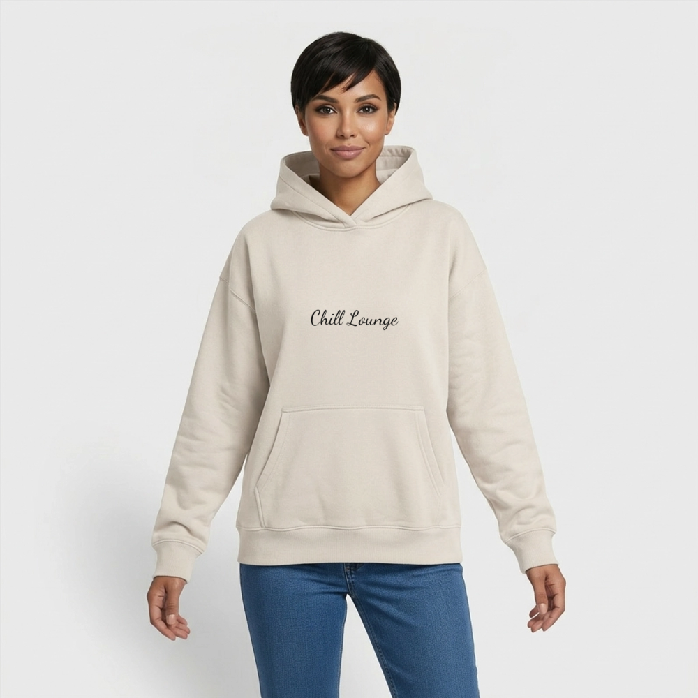 Chilllounge Special Oversized Heavyweight Unisex Hoodie - Beige