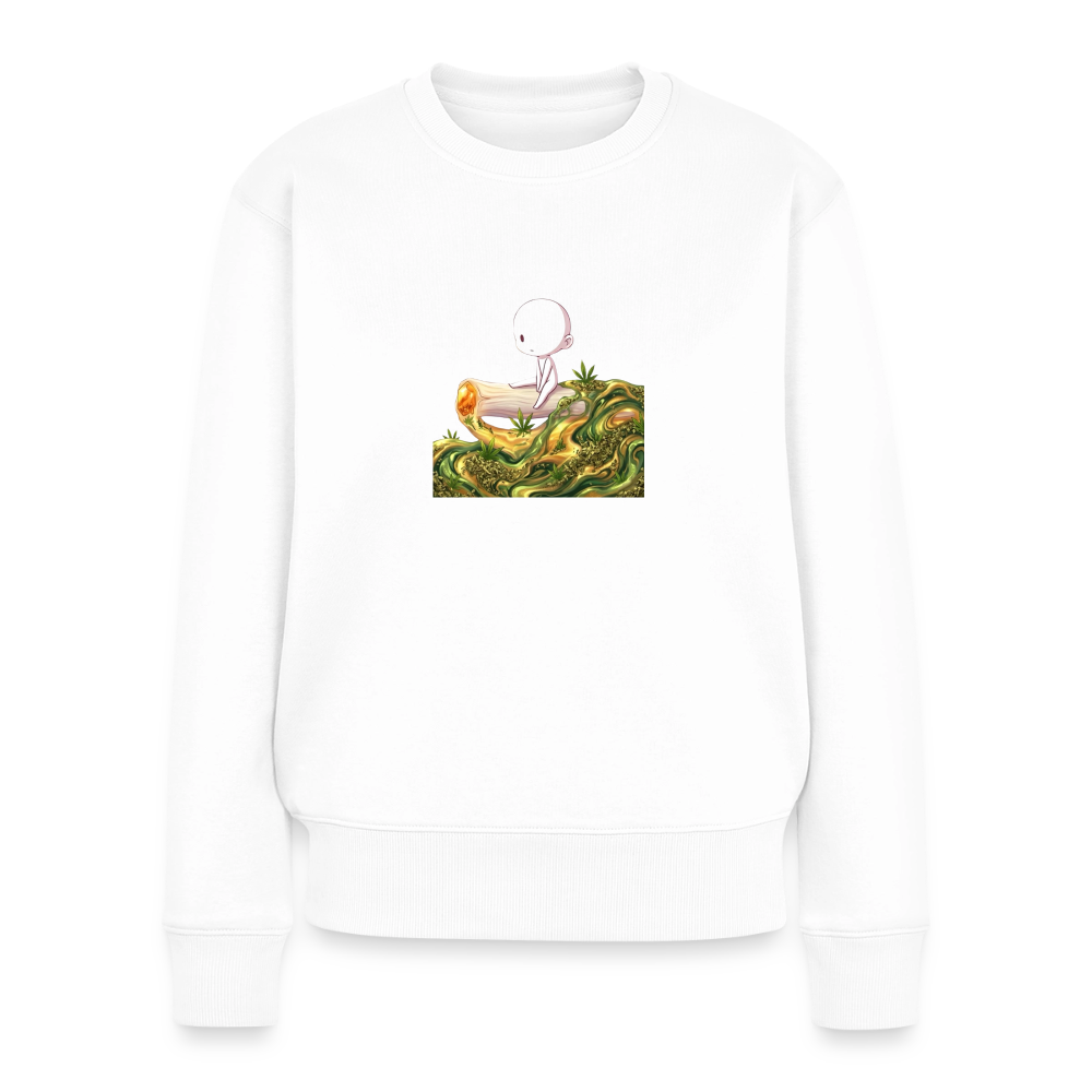 chillin on a Joint Frauen Bio Sweatshirt - Weiß