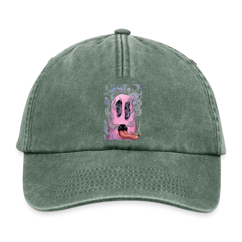 Ghostface Relaxed Vintage Cap - Vintage Flaschengrün 