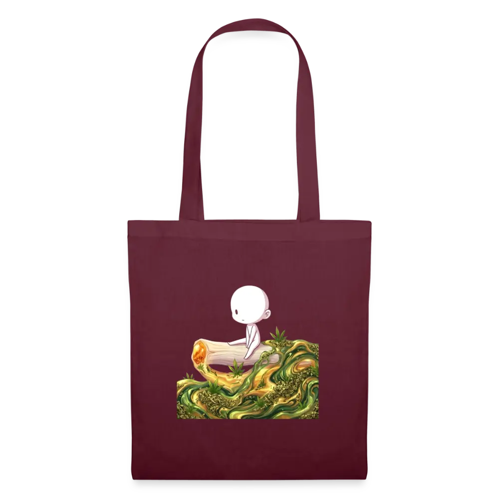 Chillin on a Joint Stoffbeutel - Burgunderrot