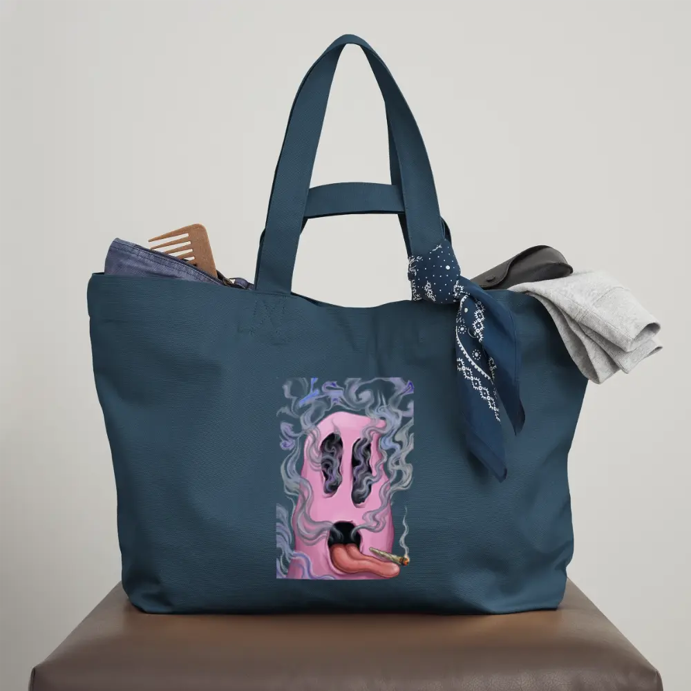 Ghostface Recycelte Shopping Bag - Tiefes Teal 