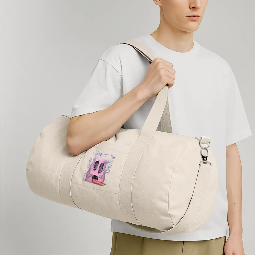 Ghostface recycelte Canvas Duffle Bag - Naturweiß