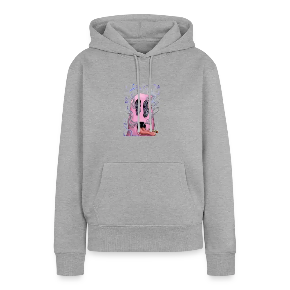Ghostface Frauen Premium Hoodie - Grau meliert