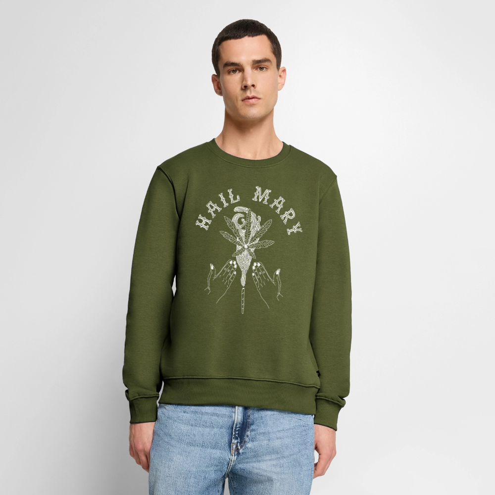 Heiliges Kraut Männer Premium Pullover - Khaki