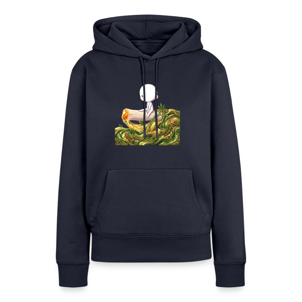 Chillin on a Joint Frauen Bio Hoodie - Navy