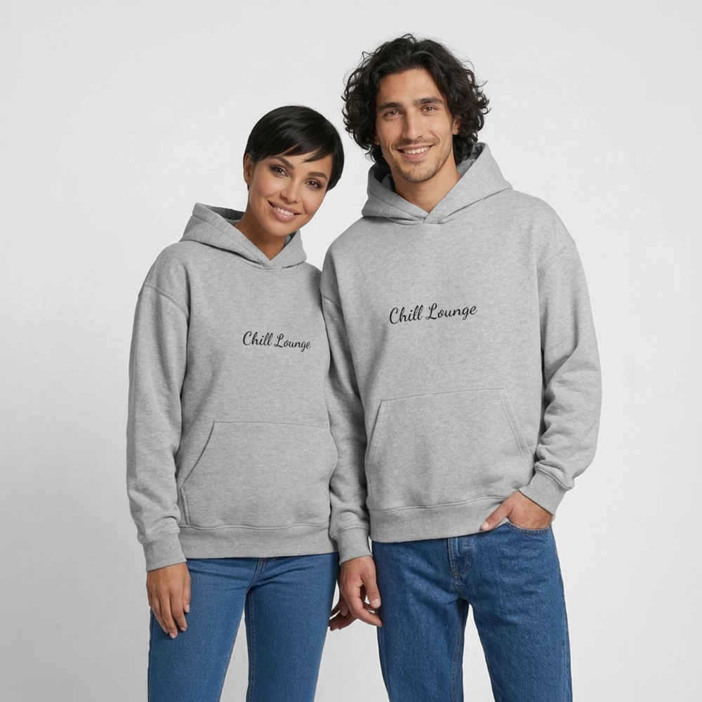 Chilllounge Special Oversized Heavyweight Unisex Hoodie - Grau meliert