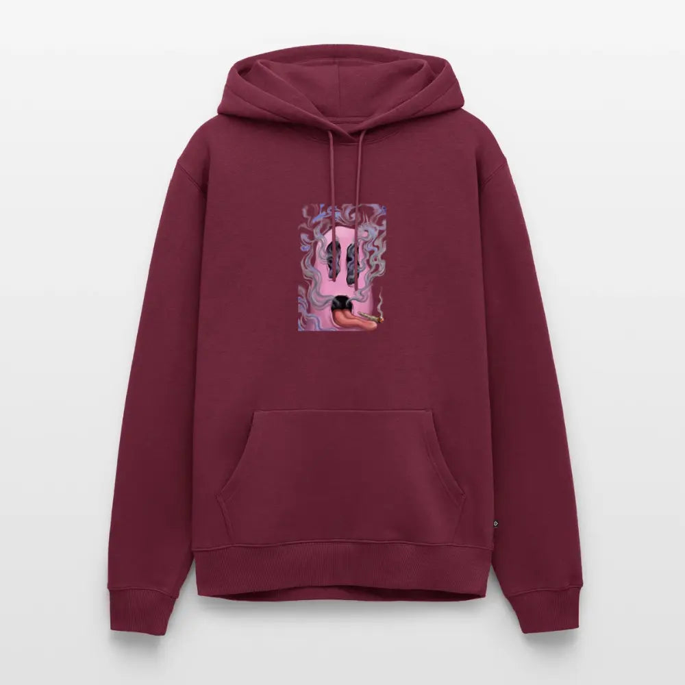 Ghostface Männer Premium Bio Hoodie - Burgunderrot