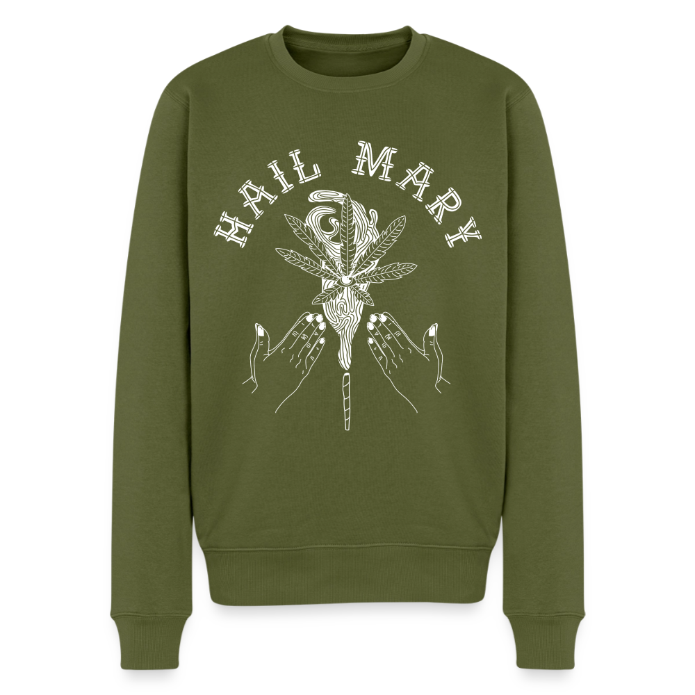 Heiliges Kraut Männer Premium Pullover - Khaki