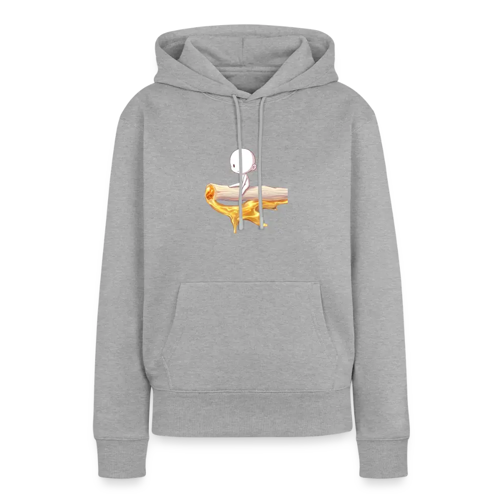 Chillin on a Joint Frauen Bio Hoodie - Grau meliert