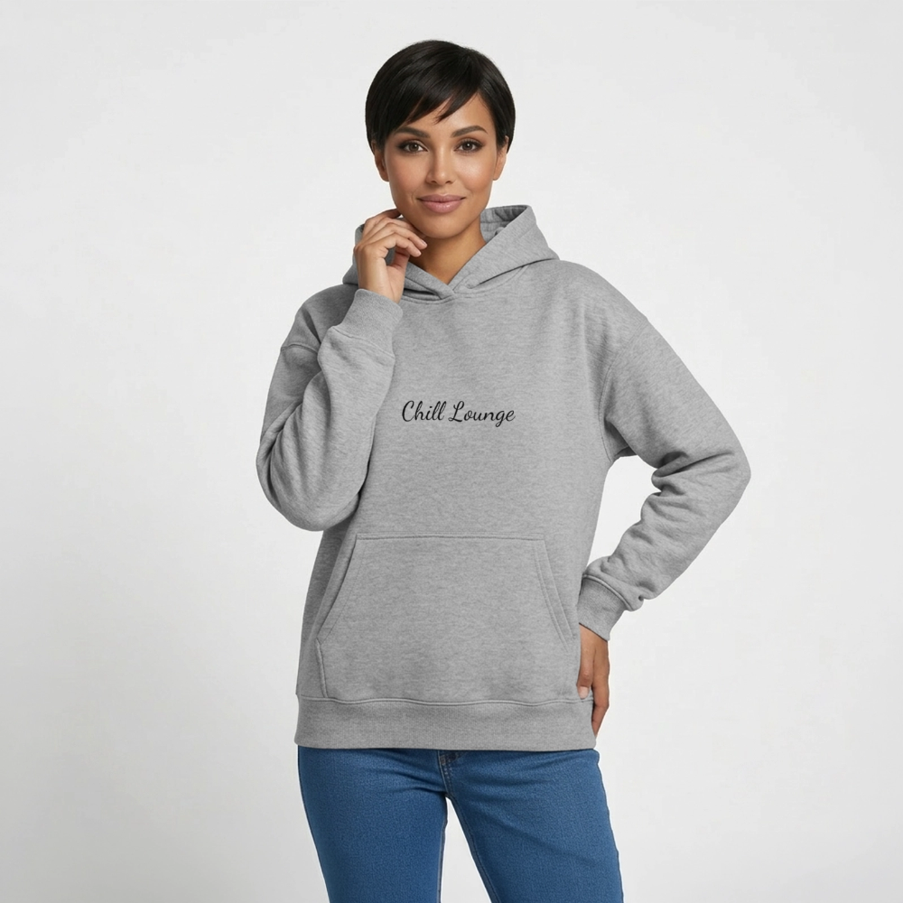 Chilllounge Special Oversized Heavyweight Unisex Hoodie - Grau meliert