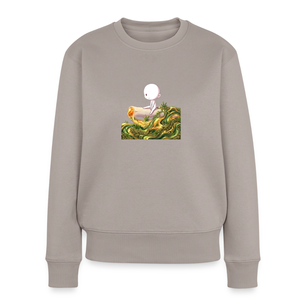 chillin on a Joint Frauen Bio Sweatshirt - Taupe