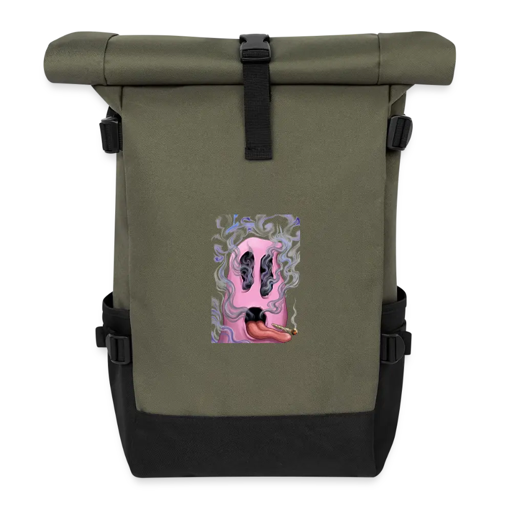 Ghostface Rolltop Rucksack - Olive/Schwarz