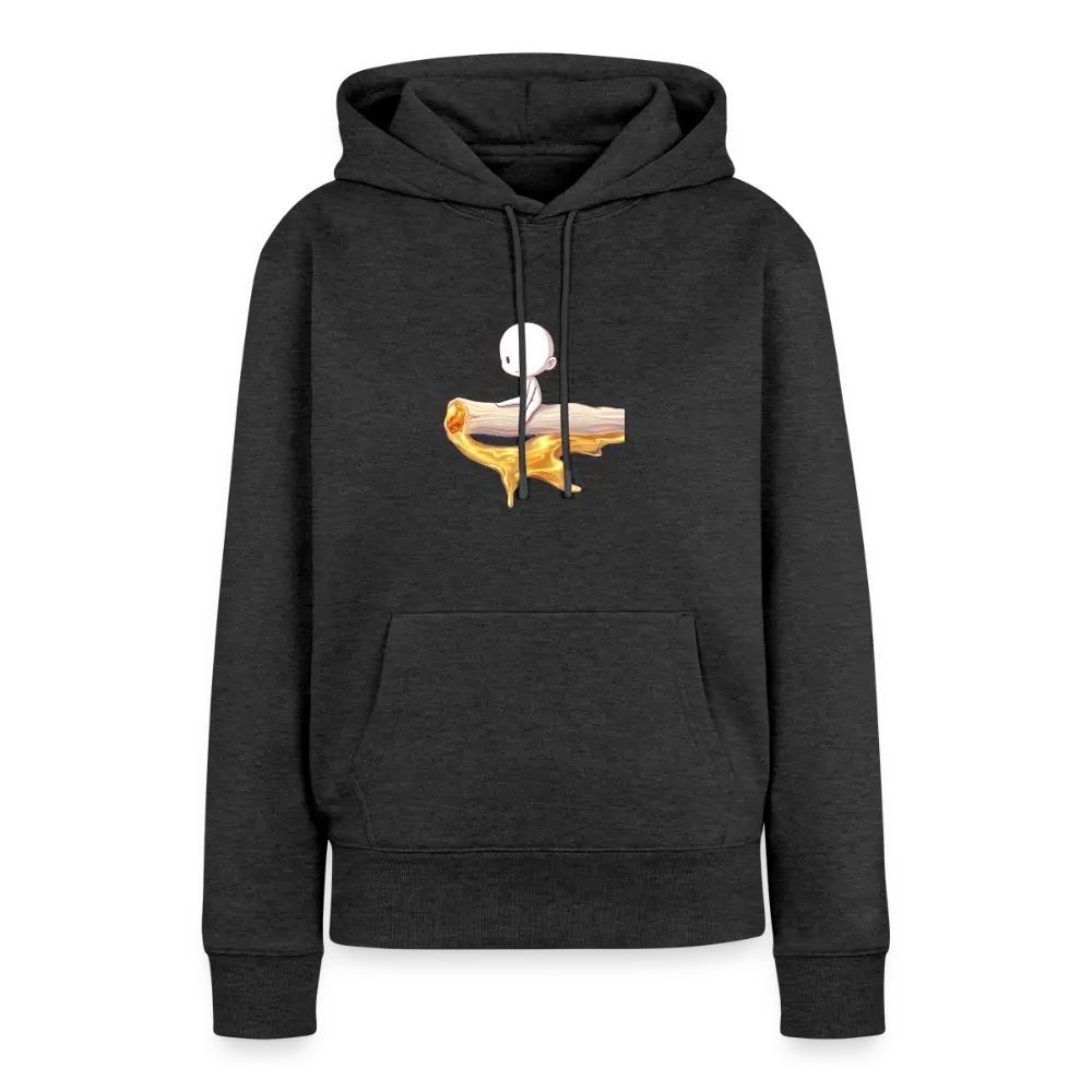 Chillin on a Joint Frauen Bio Hoodie - Anthrazit meliert