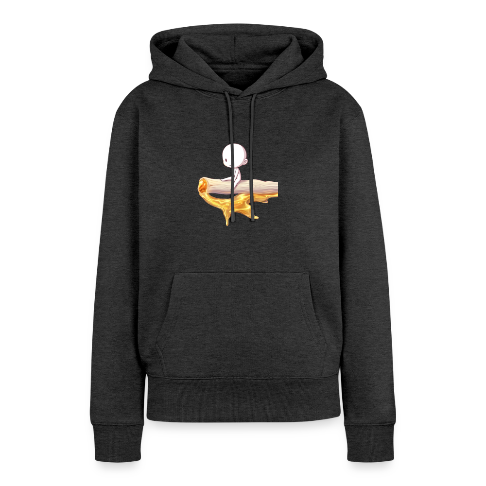 Chillin on a Joint Frauen Bio Hoodie - Anthrazit meliert