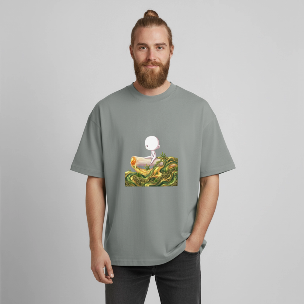 Chillin on a Joint Heavyweight BioT-Shirt - Nebelgrau