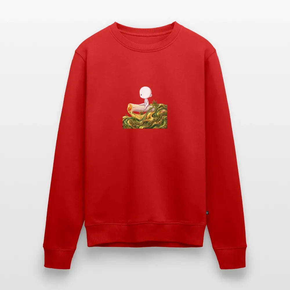 Chillin on a Joint Männer Bio Sweatshirt - Rot