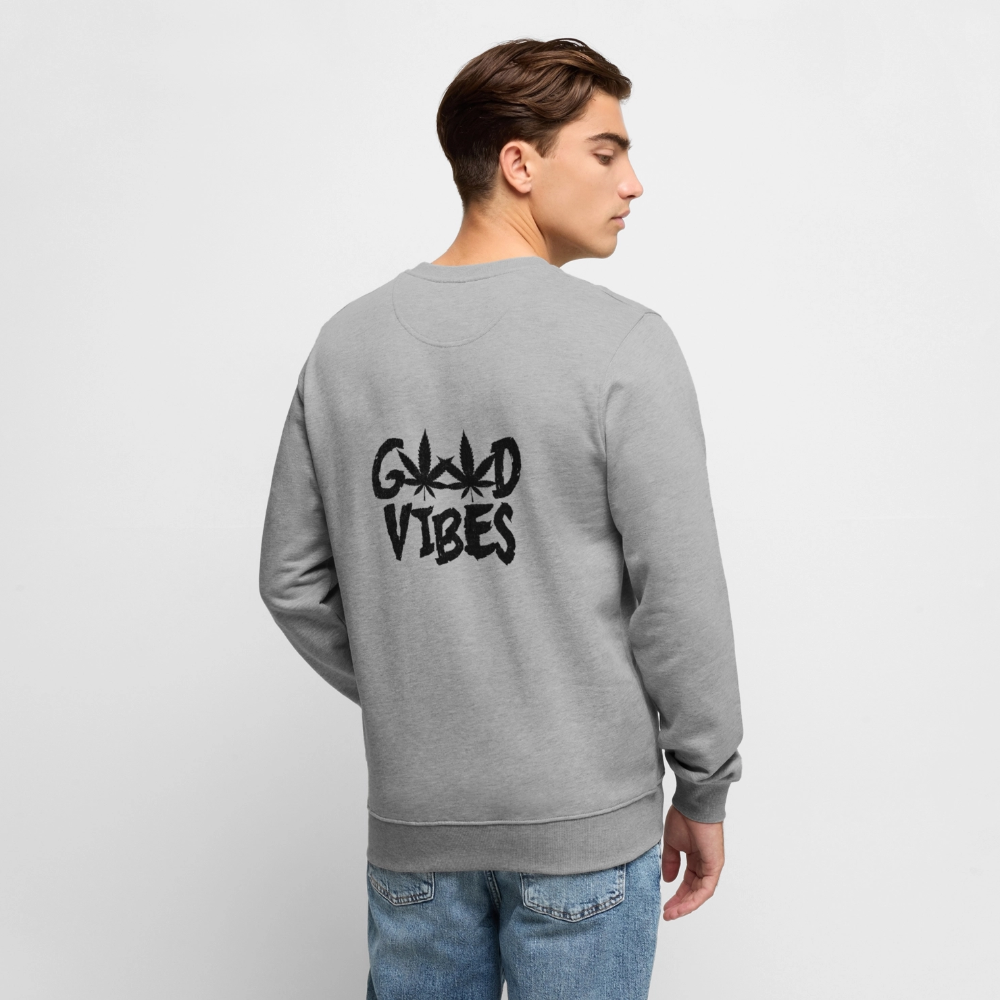 Unisex Bio Gemütlicher Premium Pullover - Grau meliert