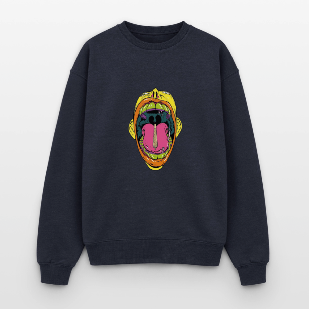 Oversized Heavyweight Unisex Sweatshirt - Navy