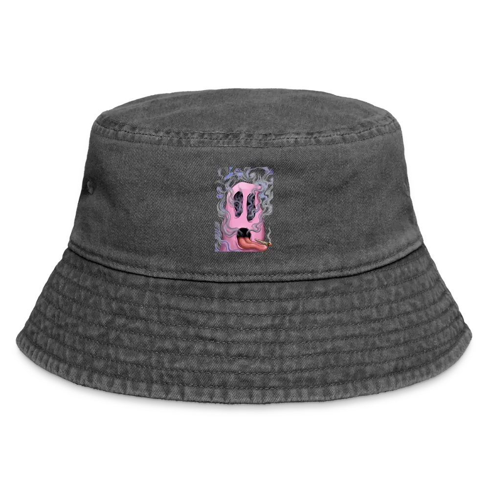 Chillin on a Joint Vintage Bucket Hat - Vintage Schwarz