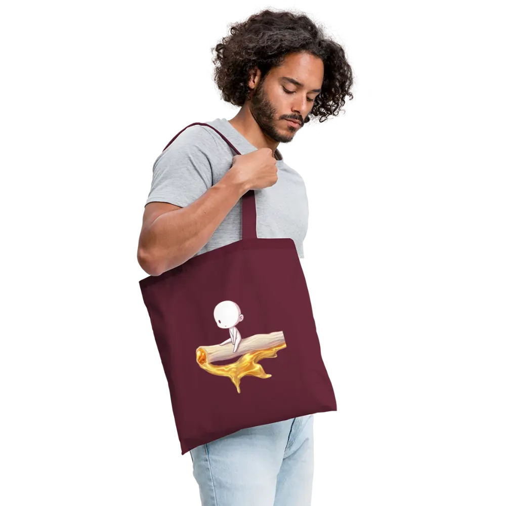 Chillin on a Joint Stoffbeutel - Burgunderrot