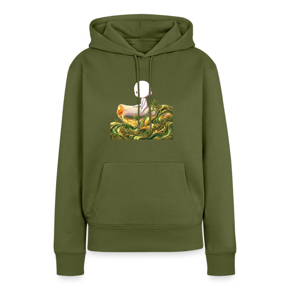 Chillin on a Joint Frauen Bio Hoodie - Khaki