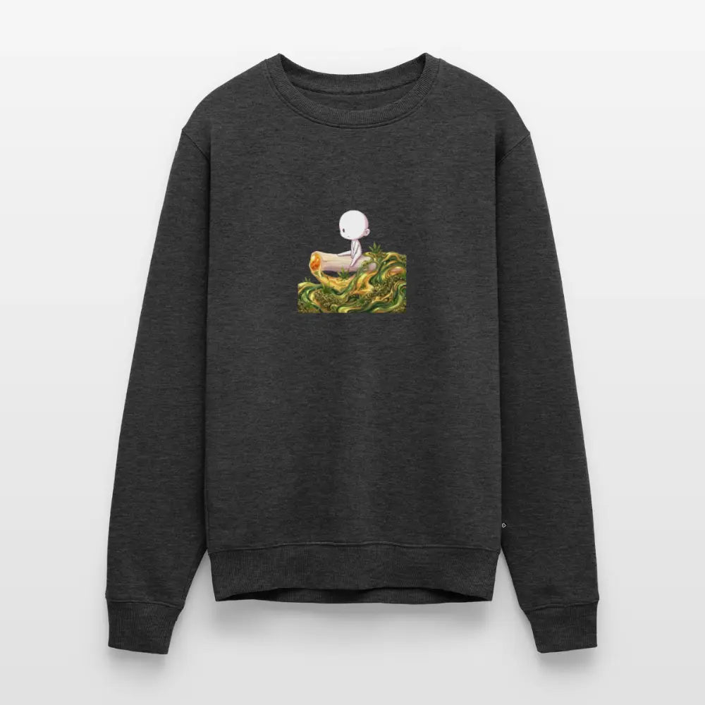 Chillin on a Joint Männer Bio Sweatshirt - Anthrazit meliert