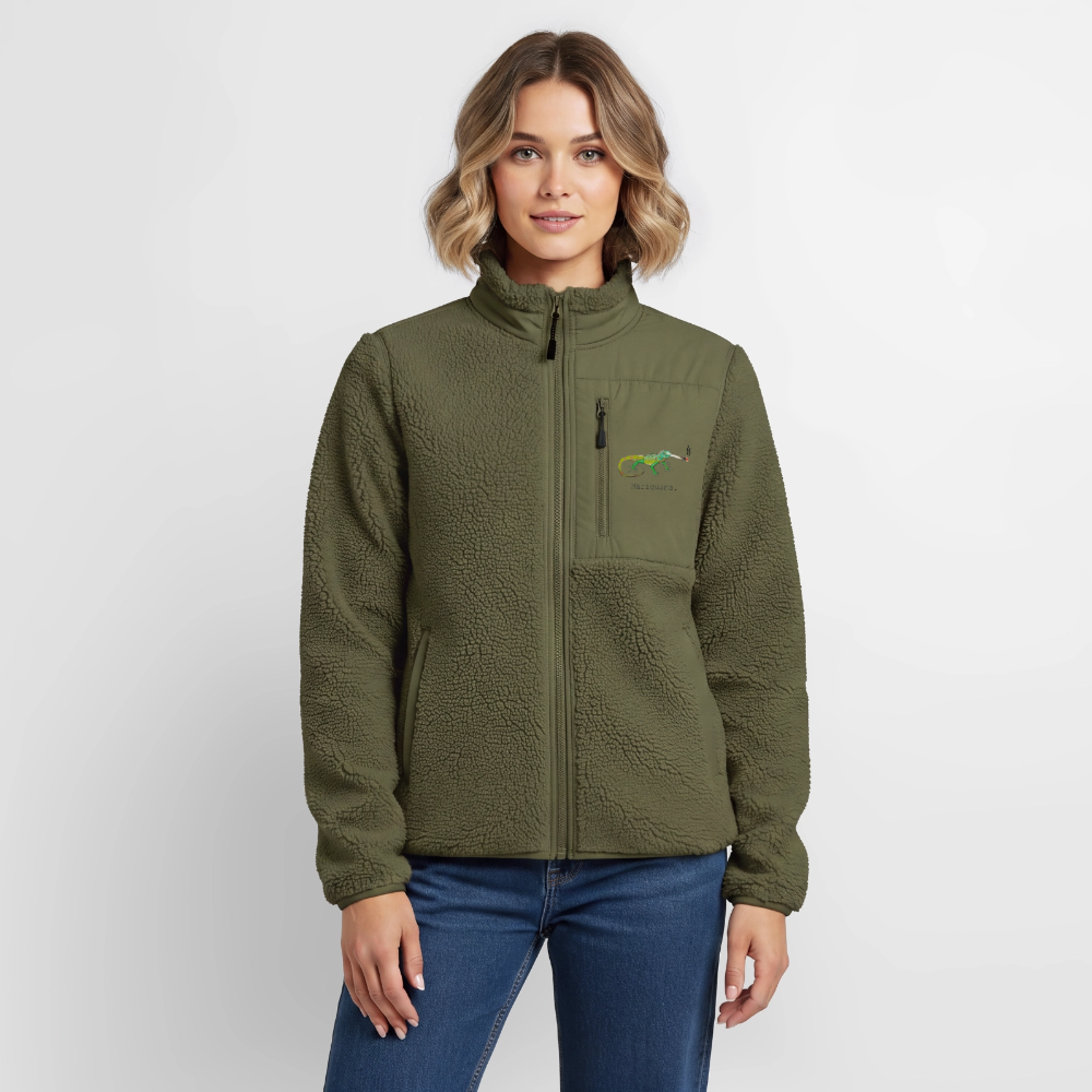 Mariguana Relaxed Fit Unisex Sherpajacke - Khaki