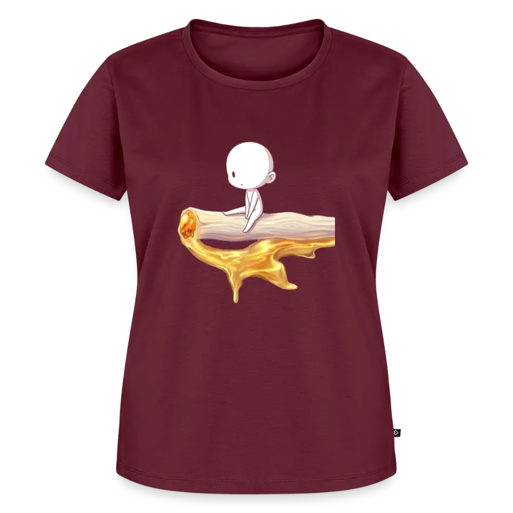 Chillin on a Joint Frauen Bio T-Shirt - Burgunderrot