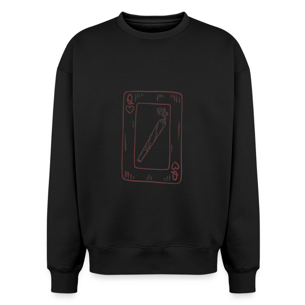 Oversized Heavyweight Unisex Sweatshirt - Schwarz