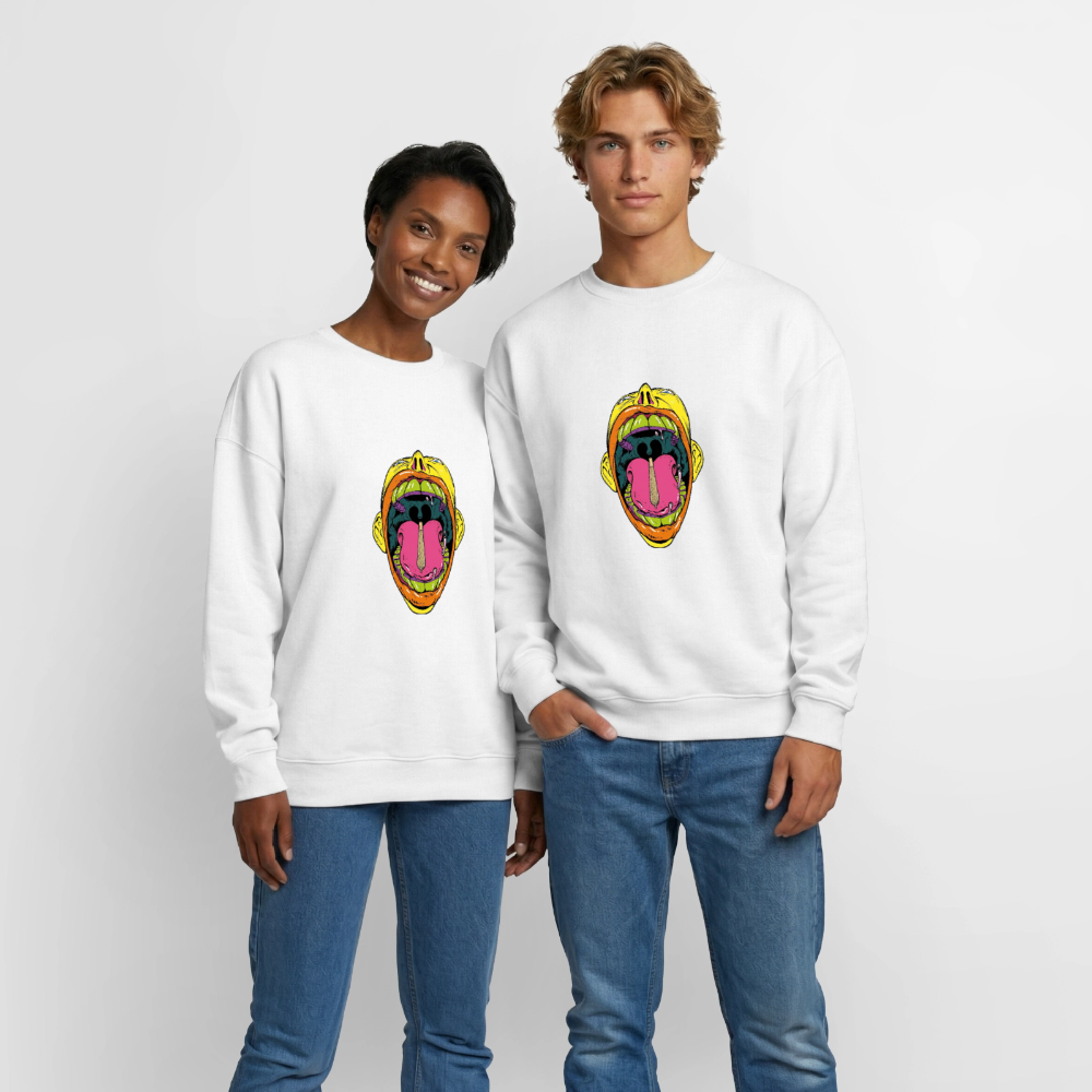 Oversized Heavyweight Unisex Sweatshirt - Weiß