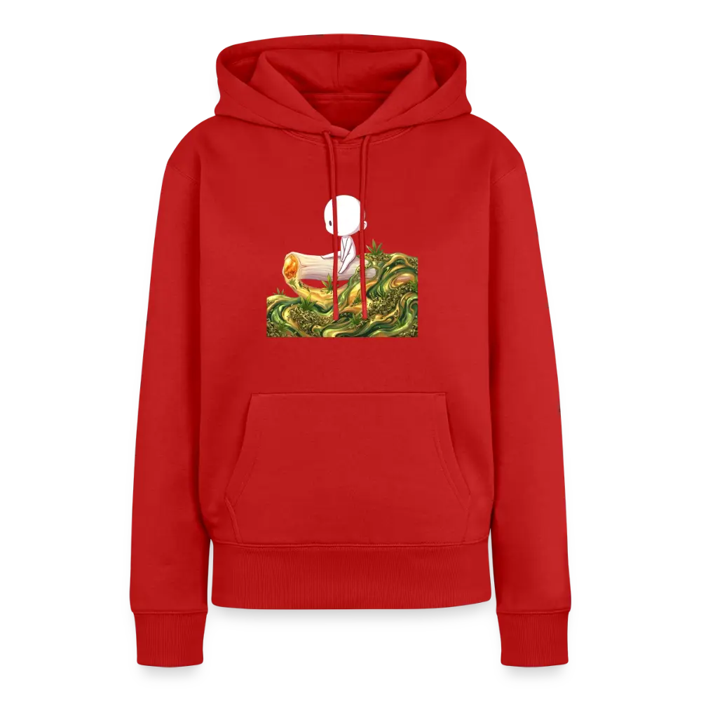 Chillin on a Joint Frauen Bio Hoodie - Rot