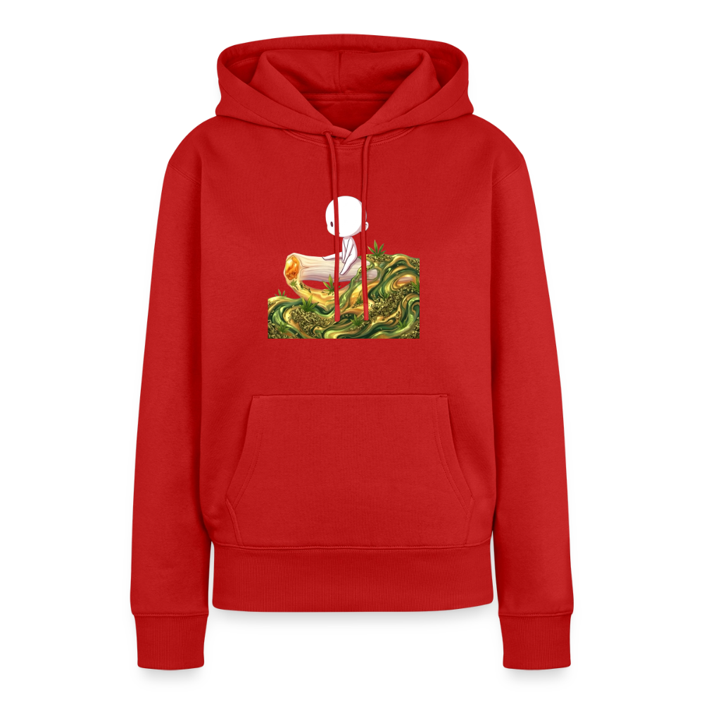 Chillin on a Joint Frauen Bio Hoodie - Rot