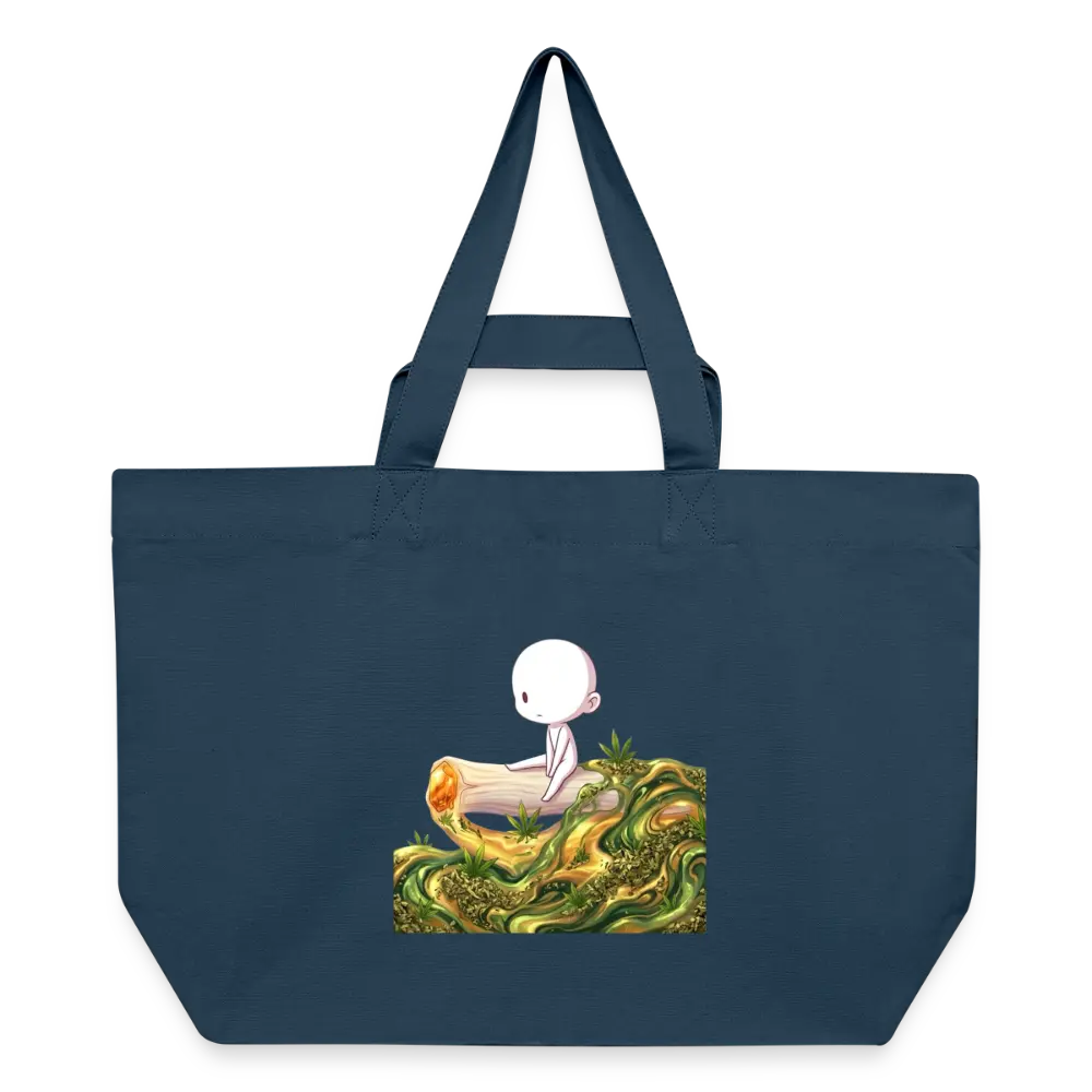 Chillin on a Joint Recycelte Shopping Bag - Tiefes Teal 