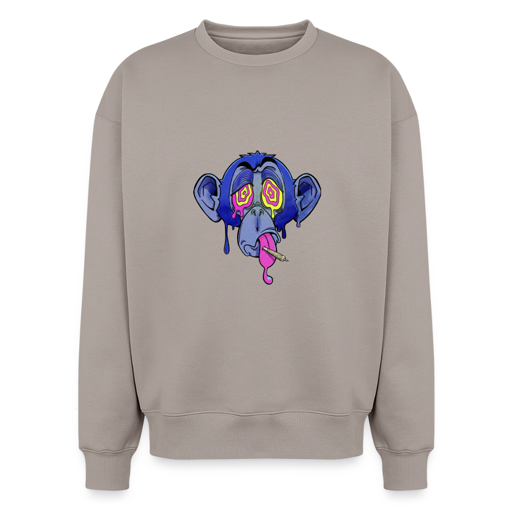Monkey Oversized Heavyweight Unisex Sweatshirt - Taupe