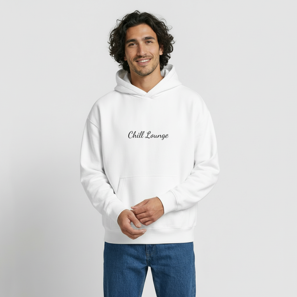 Chilllounge Special Oversized Heavyweight Unisex Hoodie - Weiß