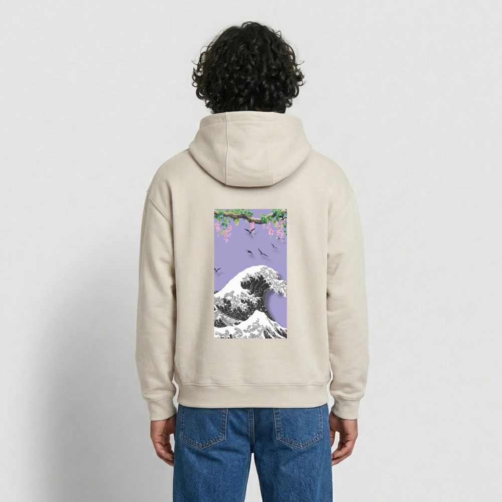 Chilllounge Special Oversized Heavyweight Unisex Hoodie - Beige