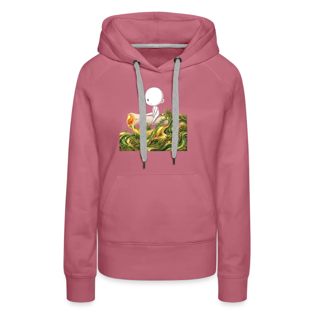 Chillin on a Joint Frauen Bio Hoodie - Malve