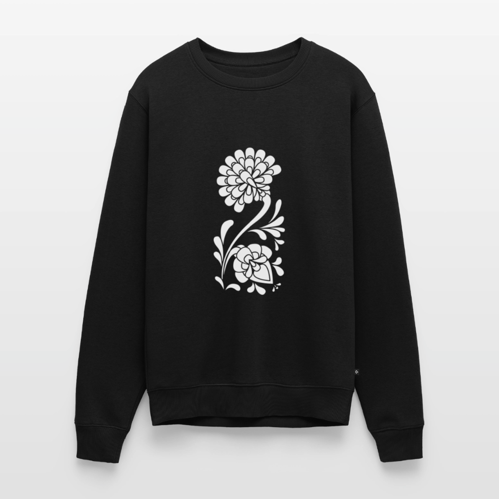 Shodō Flowers Premium Pullover - Schwarz