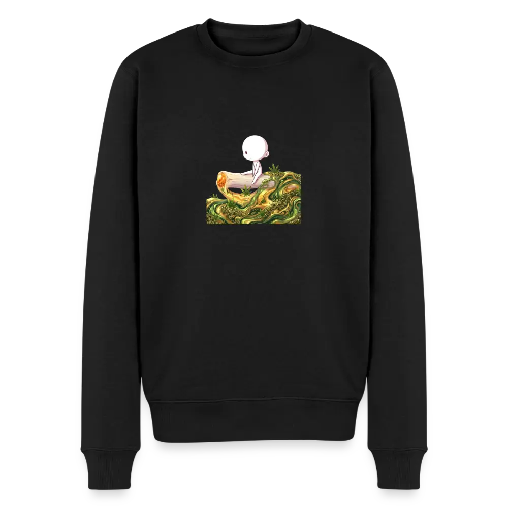 Chillin on a Joint Männer Bio Sweatshirt - Schwarz