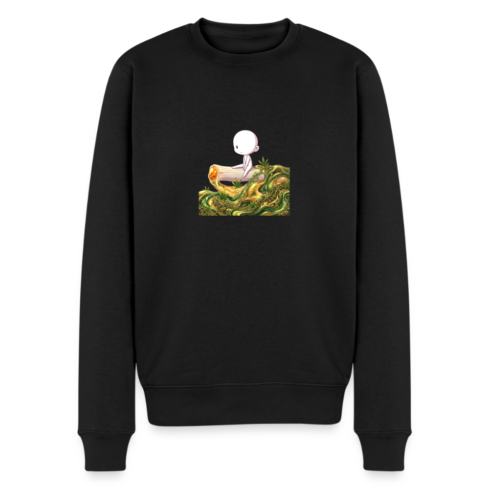 Chillin on a Joint Männer Bio Sweatshirt - Schwarz