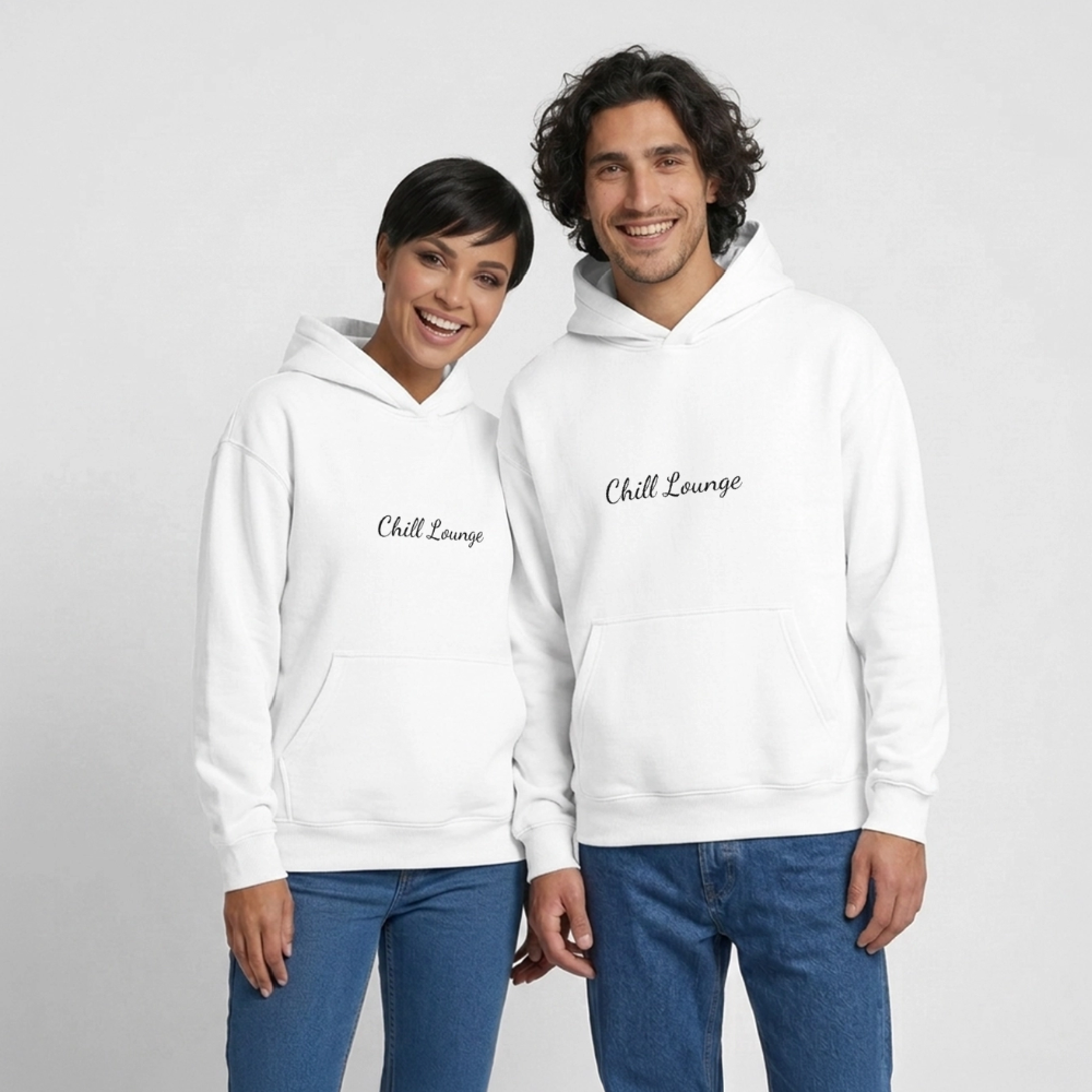 Chilllounge Special Oversized Heavyweight Unisex Hoodie - Weiß