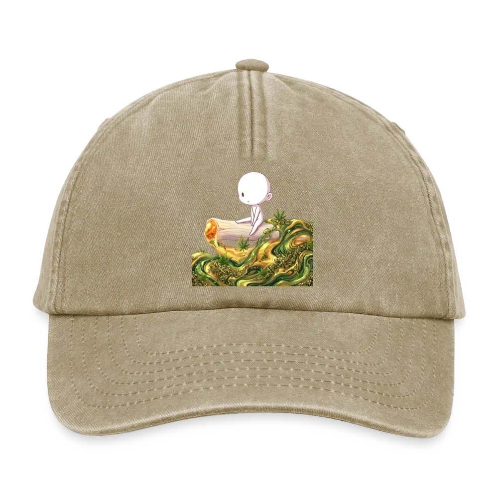 Chillin on a Joint Vintage Cap - Vintage Beige
