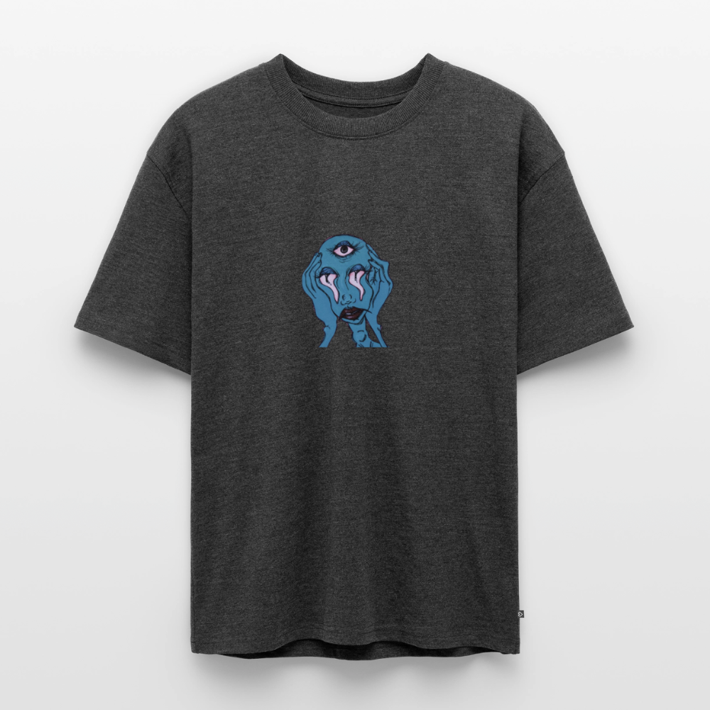 Der Fluch Unisex Premium Oversized Bio T-Shirt - Anthrazit meliert