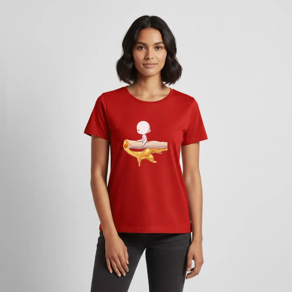 Chillin on a Joint Frauen Bio T-Shirt - Rot