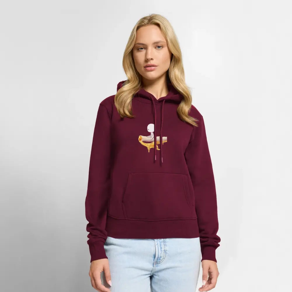 Chillin on a Joint Frauen Bio Hoodie - Burgunderrot