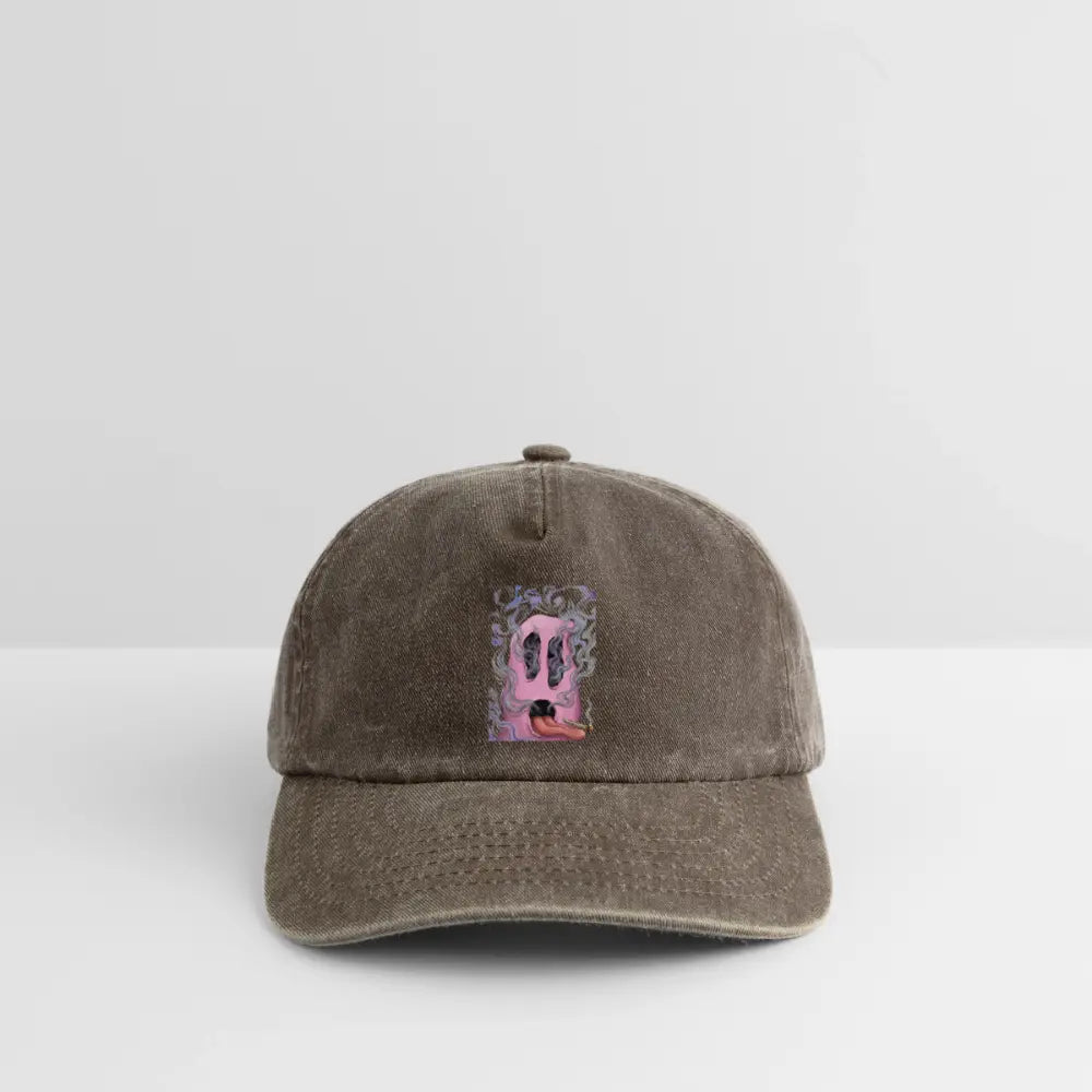 Ghostface Relaxed Vintage Cap - Vintage Braun
