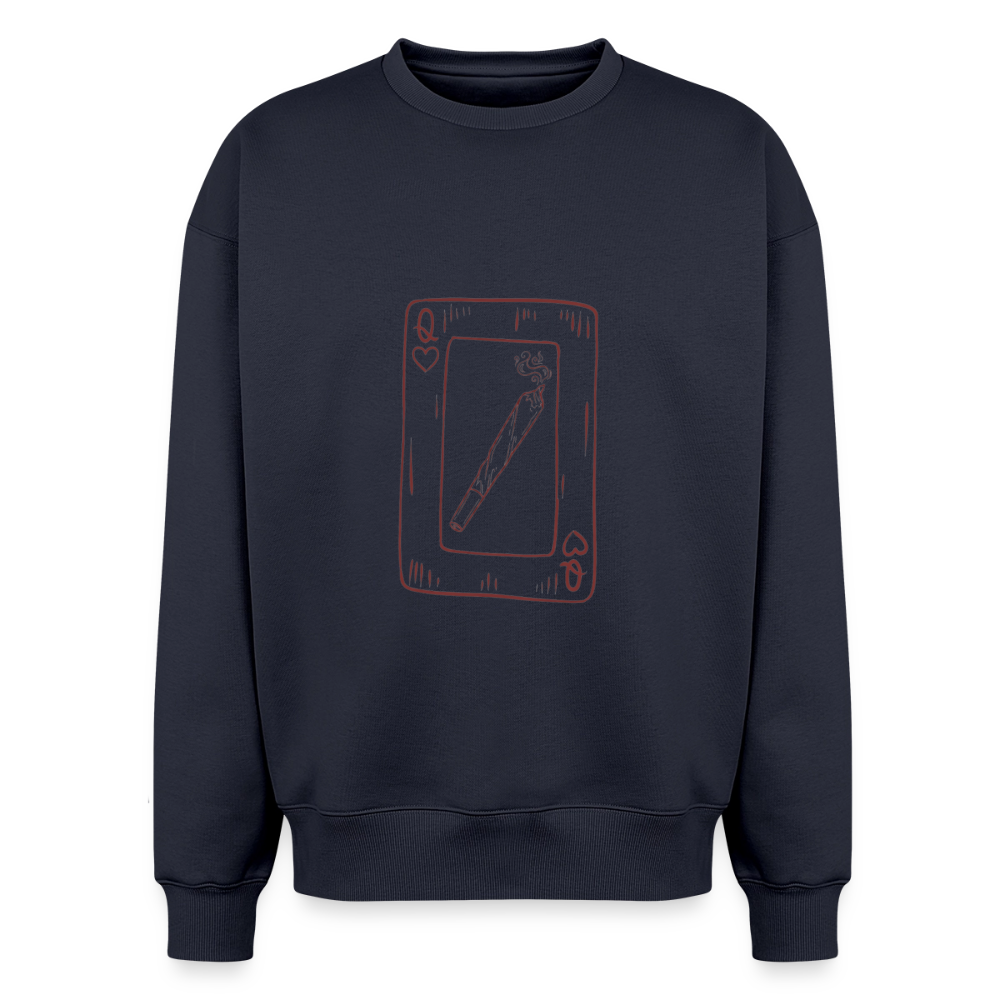 Oversized Heavyweight Unisex Sweatshirt - Navy