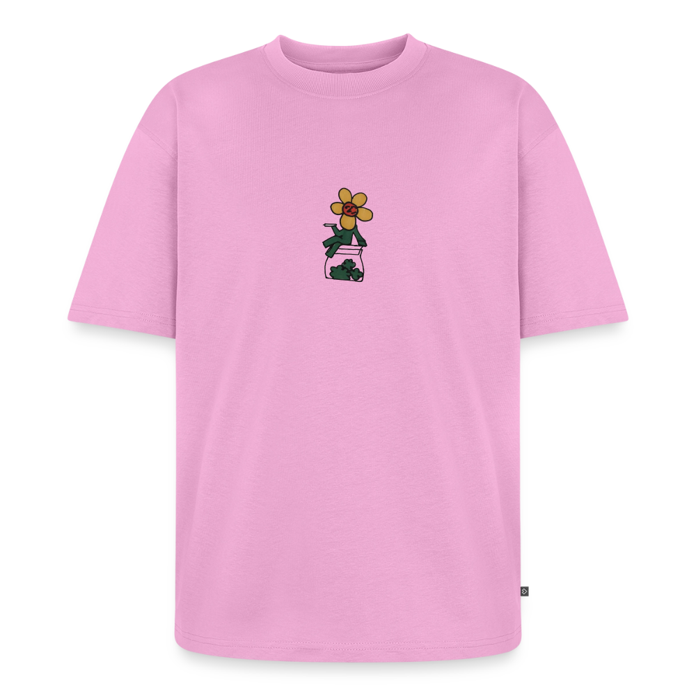 Flower Unisex Premium Oversized Bio T-Shirt - Verwaschenes Rosa
