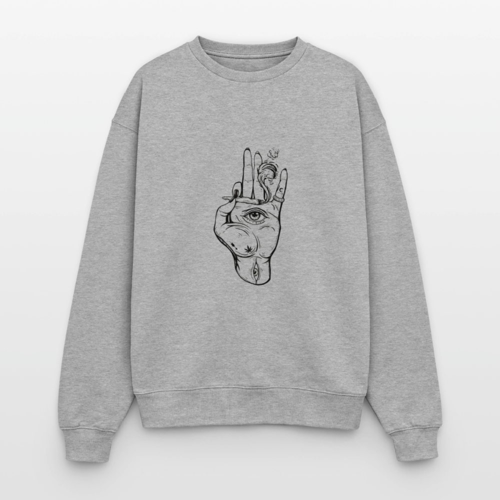 Oversized Heavyweight Unisex Sweatshirt - Grau meliert