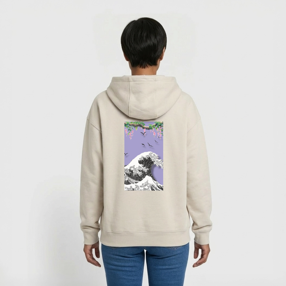 Chilllounge Special Oversized Heavyweight Unisex Hoodie - Beige